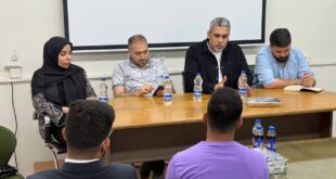 وفد من الدائرة الثقافية يزور جامعة الإمام الخميني (قده) في قزوين ويلتقي الطلبة العراقيين